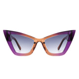 Stardaze Retro Square High-Pointed Cat-Eye Sunglasses- 7 Colors