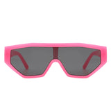 Firelily - Geometric Square Futuristic Sunglasses- 6 Colors