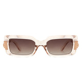 Sylphine - Oversize Sporty Square Chunky Shield Sunglasses