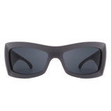 Skytalon Retro Square Chunky Wrap-Around Sunglasses- 6 Colors