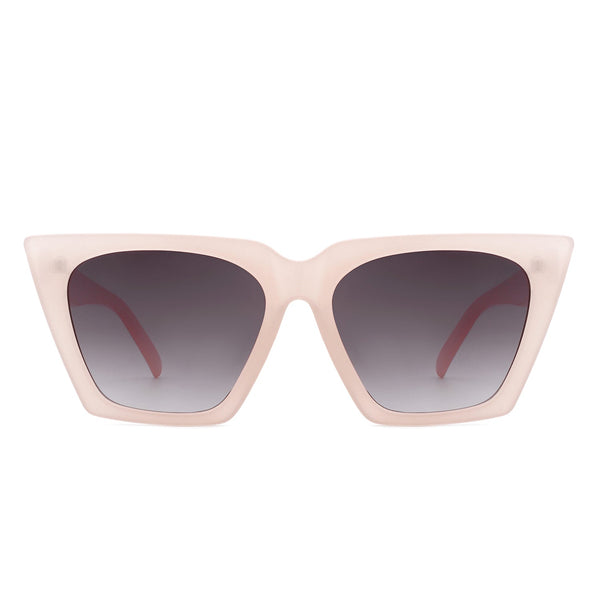 Flarebit - Women Cat Eye Retro Oversize Fashion Square Sunglasses