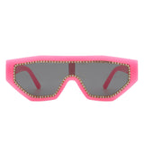 Goldleaf - Geometric Glitter Square Fashion Women Sunglasses
