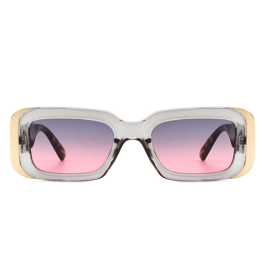 Quixotic - Rectangle Narrow Fashion Tinted Square Sunglasses