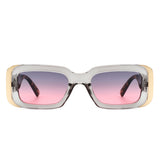 Quixotic - Rectangle Narrow Fashion Tinted Square Sunglasses