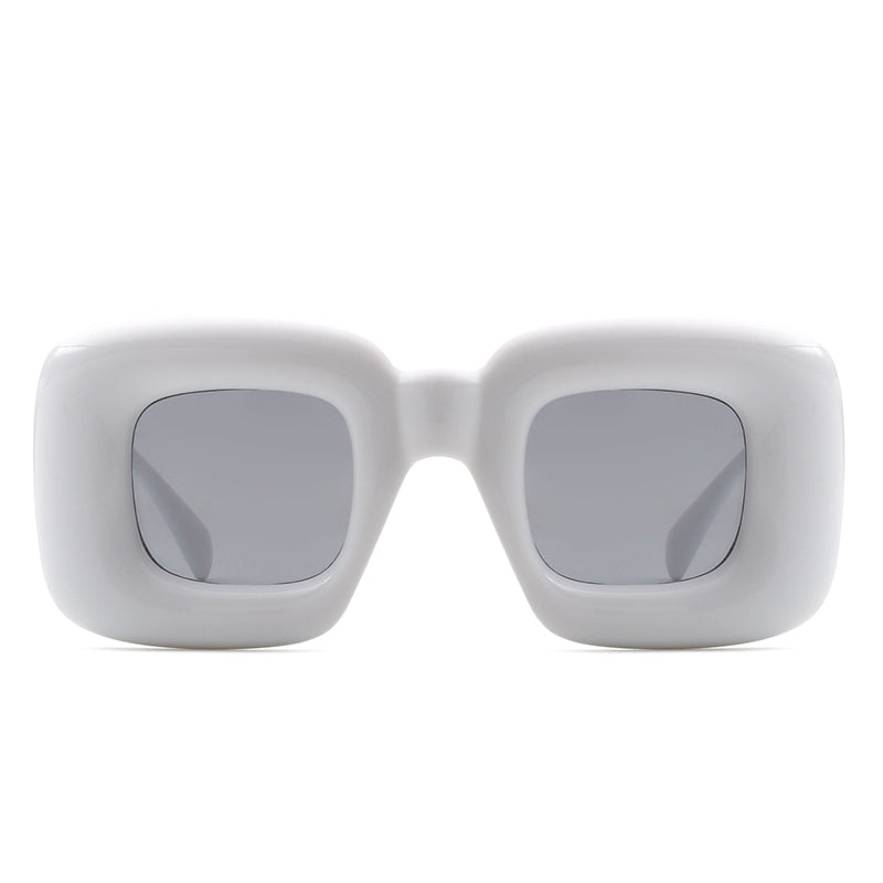 Rayne - Oversized Chunky Square Thick Frame Sunglasses