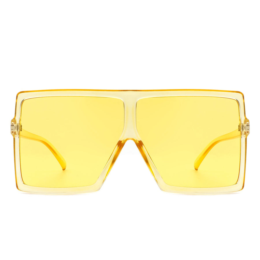 Amarylla- Square Oversized Flat Top Sunglasses- 6 Colors