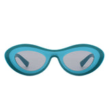 Alba Oval Retro Round Tinted Fashion Sunglasses- 6 Colors