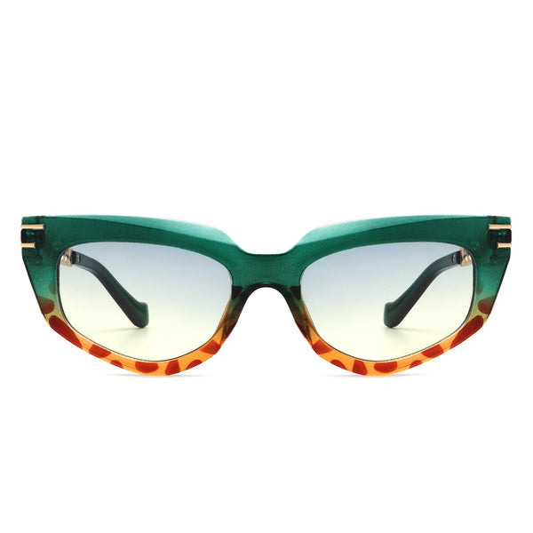 Skylight - Women's Chic Chain Link Design Cat Eye Sunglasses