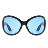 Quinlan - Oversized Round Wrap-Around Sunglasses- 6 Colors