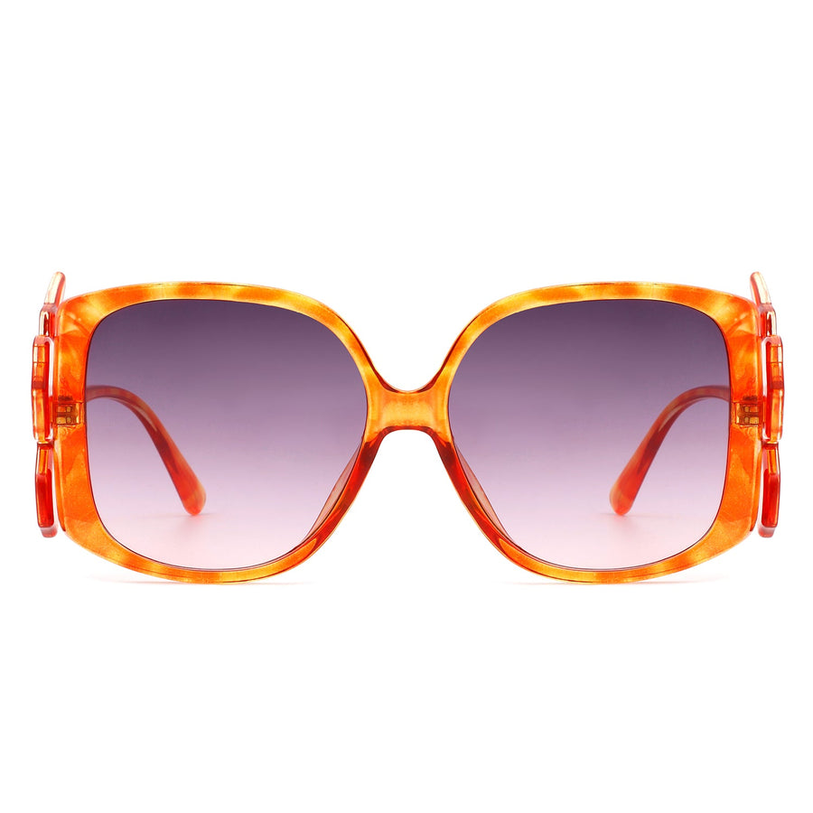 Vortexia - Oversize Irregular Frame Large Fashion Square Sunglasses