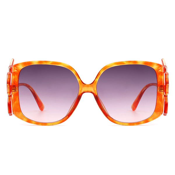 Vortexia - Oversize Irregular Frame Large Fashion Square Sunglasses