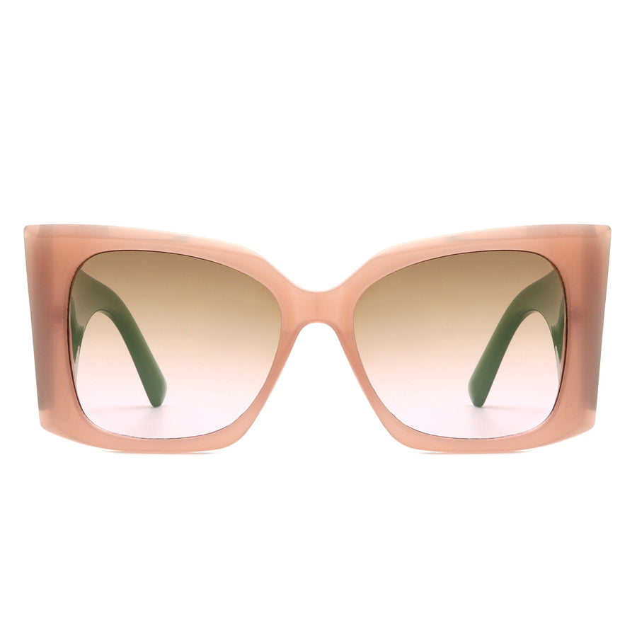 Skydusts - Oversize Square Chunky Fashion Large Women Sunglasses
