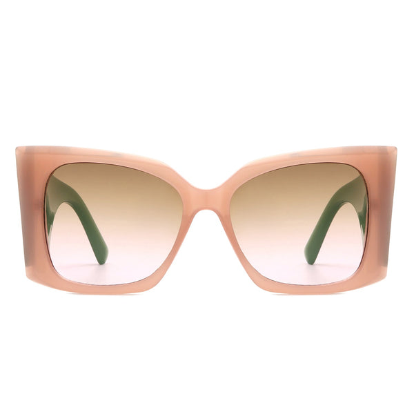 Skydusts - Oversize Square Chunky Fashion Large Women Sunglasses