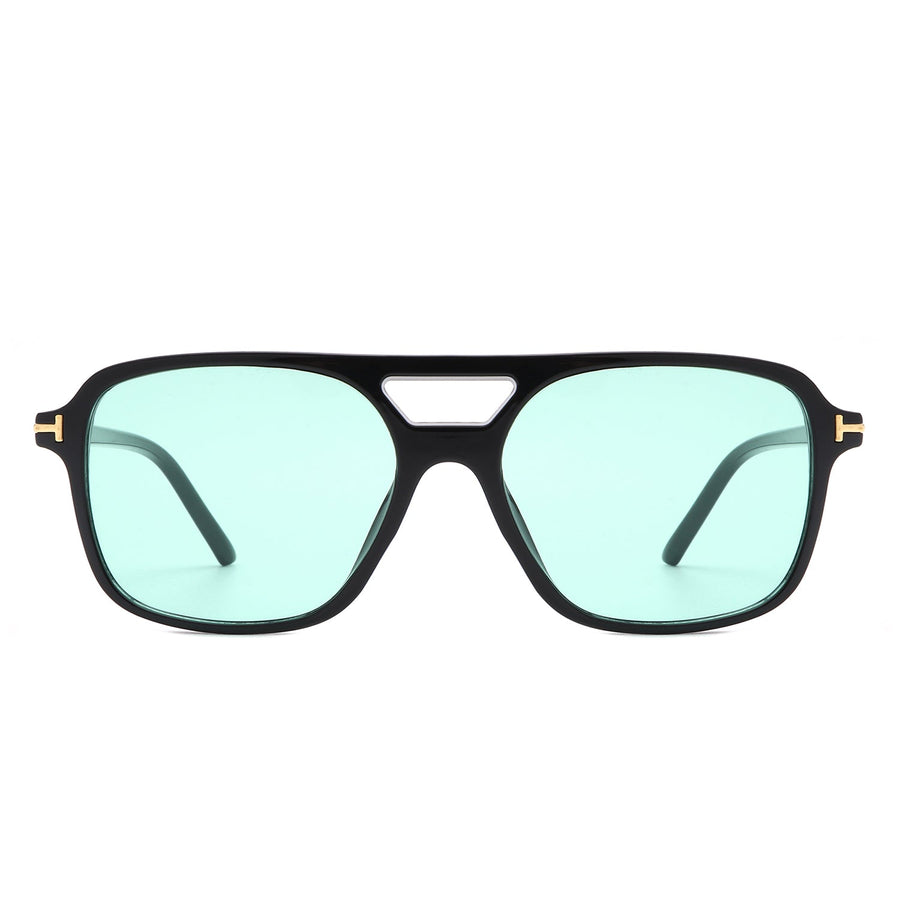 Skyhavoc Retro Square Brow-Bar Aviator Sunglasses- 6 Colors