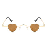 Zyral Metal Heart Shaped Tinted Mini Color Pop Sunglasses- 6 Colors