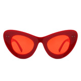 Luminara - Retro Round Cat Eye Women Fashion Sunglasses