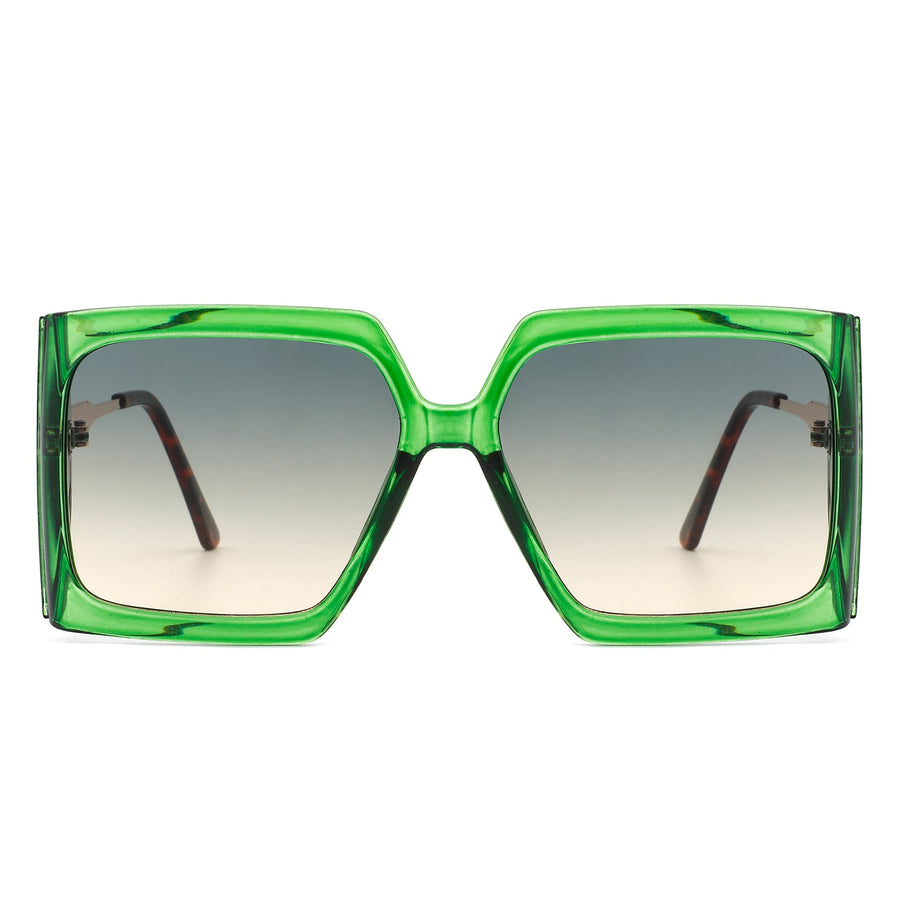 Yellowra Oversized Retro Square Large Fashion Sunglasses- 6 Colors