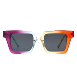 Xeno Flat Top Geometric Square Fashion Sunglasses- 6 Colors