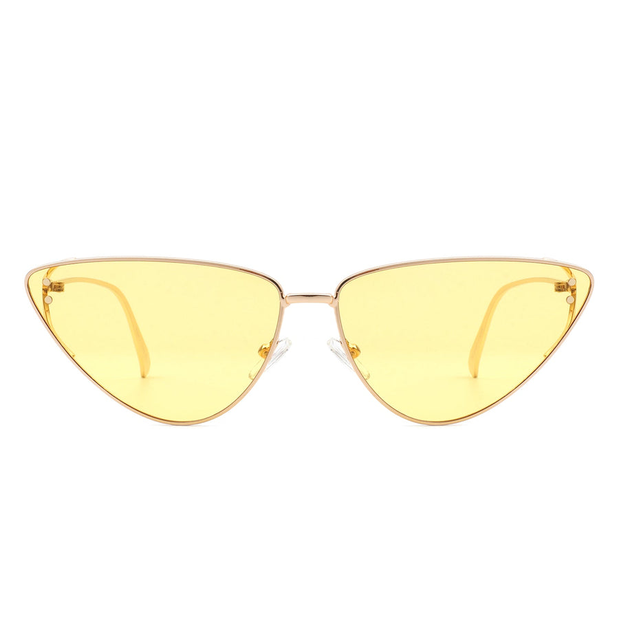 Windflow Retro Tinted Flat Lens Cat-Eye Sunglasses- 5 Colors