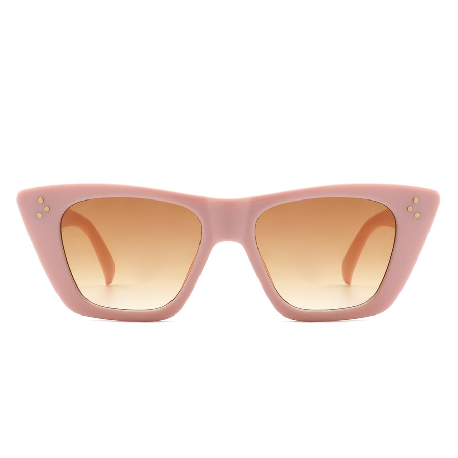 Lightnin Retro Cat-Eye Square Fashion Sunglasses- 6 Colors