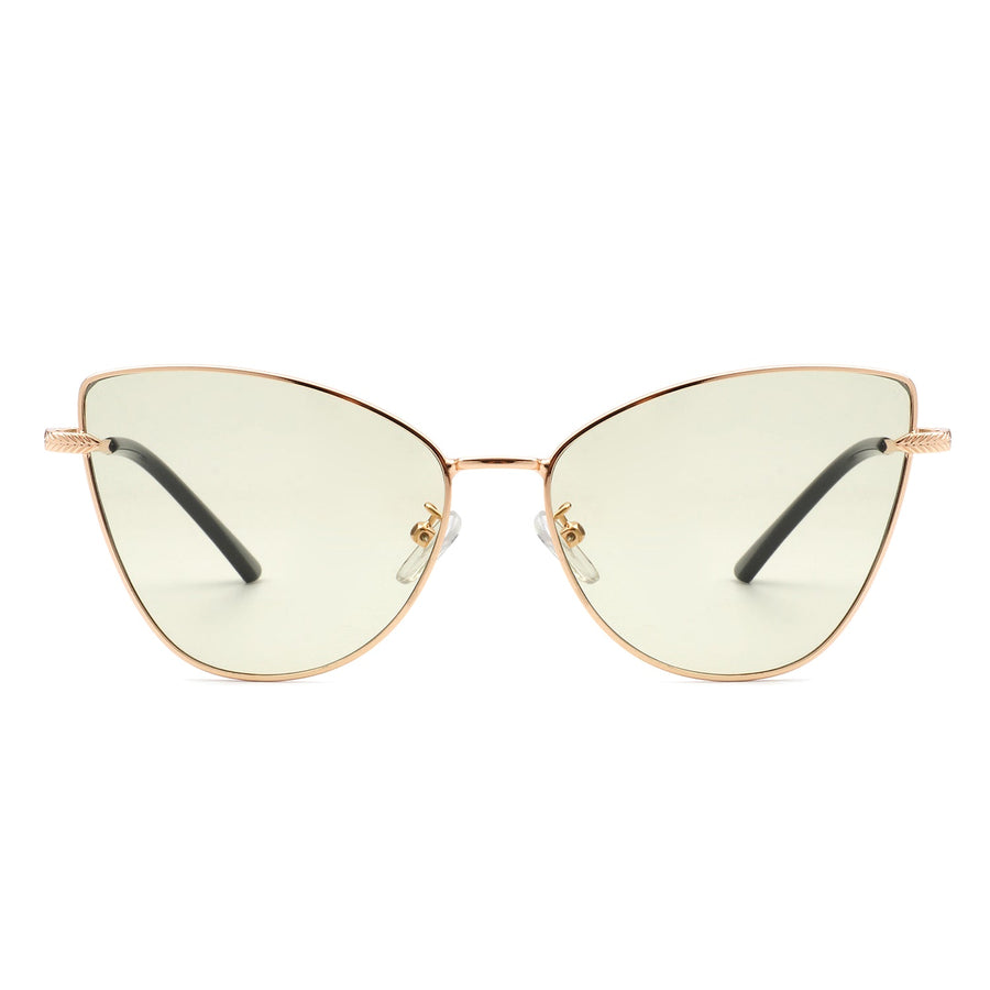 Aurorion Oversized Large Retro Cat-Eye Fashion Sunglasses- 6 Colors