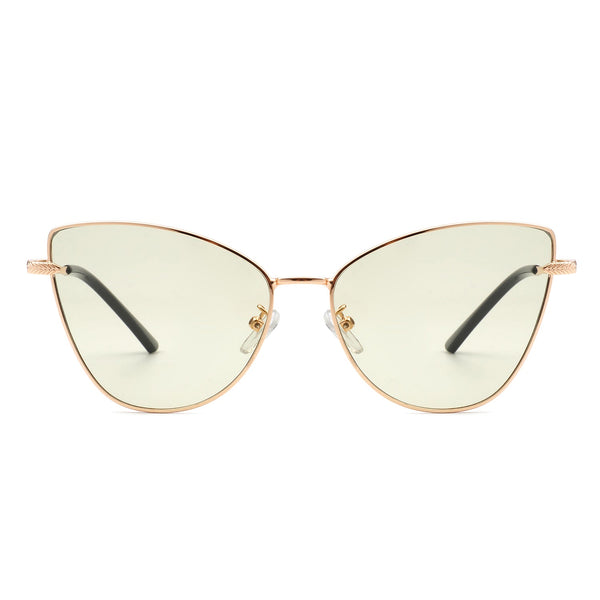 Aurorion - Women Oversize Large Retro Cat Eye Fashion Sunglasses