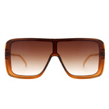 Wildwind Square Flat Top Oversize Retro Fashion Sunglasses- 6 Colors