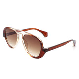 Twinklez Futuristic Chunky Aviator Fashion Sunglasses- 7 Colors