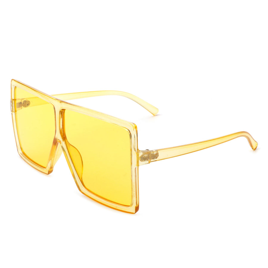 Amarylla- Square Oversized Flat Top Sunglasses- 6 Colors