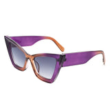Stardaze Retro Square High-Pointed Cat-Eye Sunglasses- 7 Colors