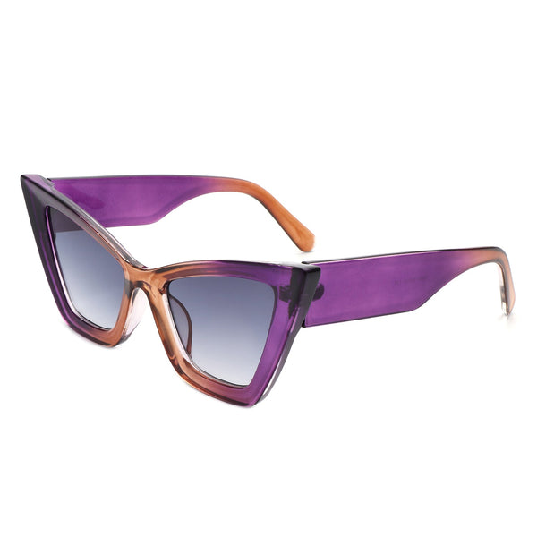 Stardaze - Retro Square High Pointed Cat Eye Sunglasses