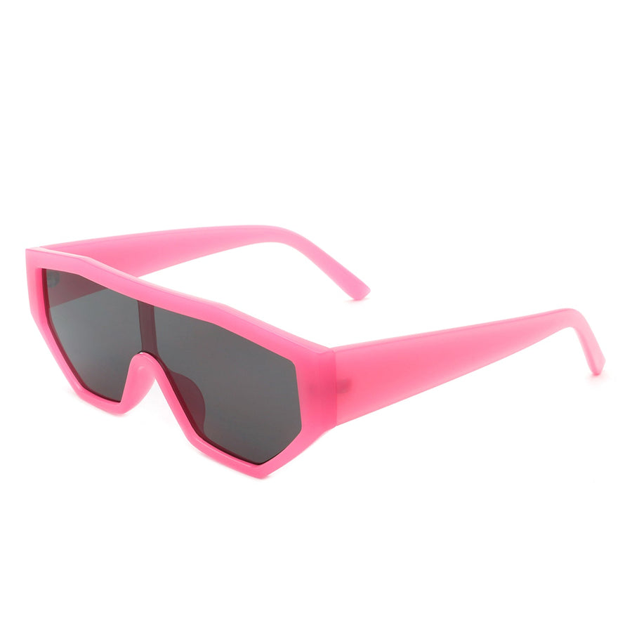 Firelily - Geometric Square Futuristic Sunglasses- 6 Colors