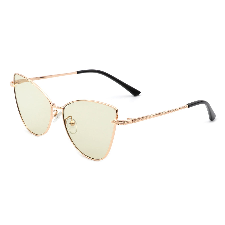 Aurorion Oversized Large Retro Cat-Eye Fashion Sunglasses- 6 Colors