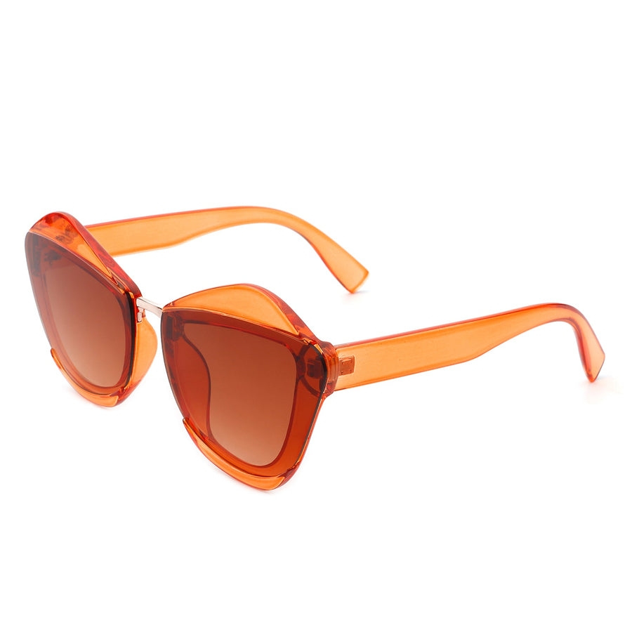 Infernia - Square Irregular Cat-Eye Sunglasses- 6 Colors