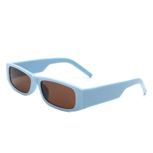 Skyrider - Retro Rectangle Narrow Square Slim Sunglasses