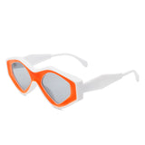 Rosedawn - Futuristic Square Retro Chunky Irregular Geometric Sunglasses- 6 Colors