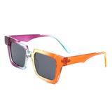 Xeno Flat Top Geometric Square Fashion Sunglasses- 6 Colors