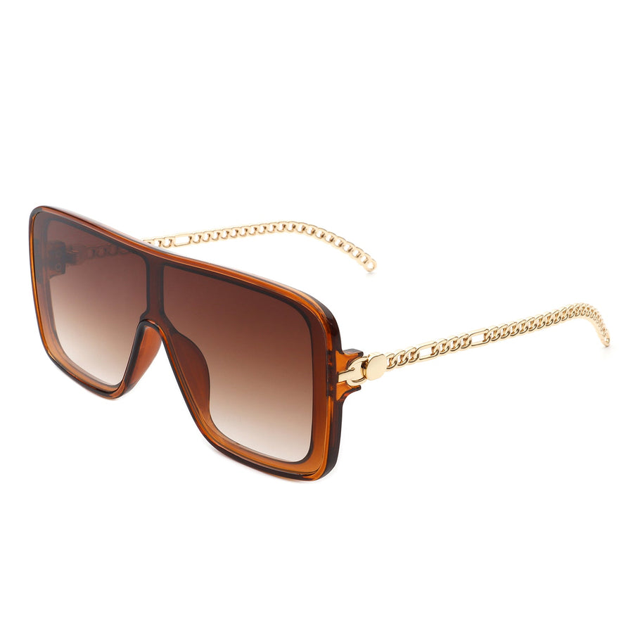 Wildwind Square Flat Top Oversize Retro Fashion Sunglasses- 6 Colors