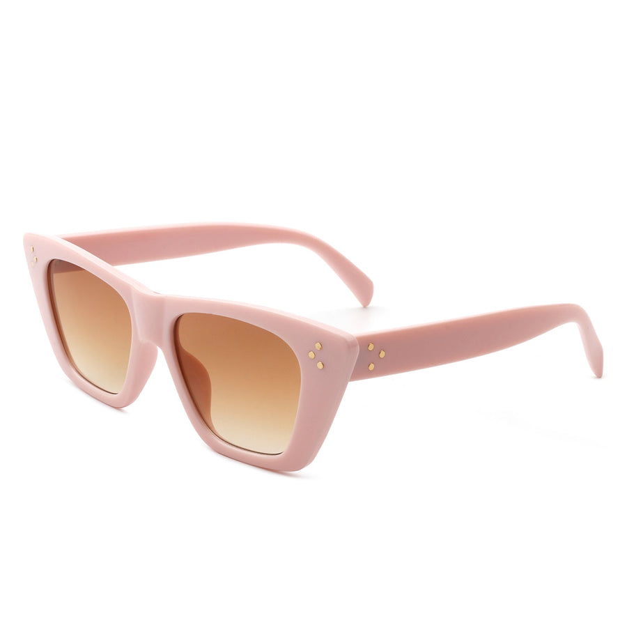Lightnin Retro Cat-Eye Square Fashion Sunglasses- 6 Colors