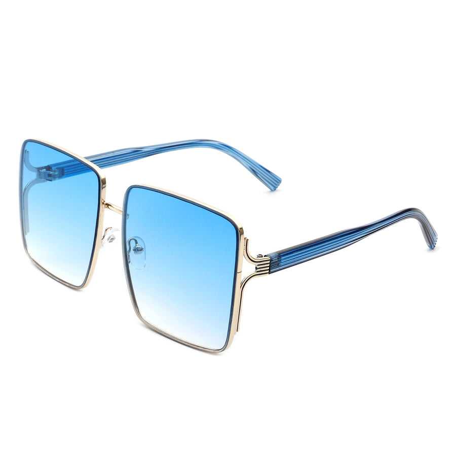Evangely Classic Square Tinted Oversized Sunglasses- 7 Colors