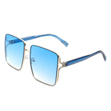 Evangely Classic Square Tinted Oversized Sunglasses- 7 Colors