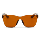 LEMOORE | Retro Flat Lens Candy Color Square Rimless Sunglasses- 5 Colors
