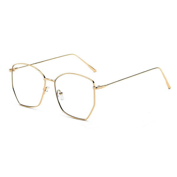 Cardiff - Women Oversize Geometric Metal Fashion Sunglasses