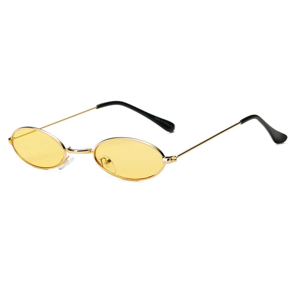 LANSING | True Retro Vintage Slim Metal Oval Sunglasses