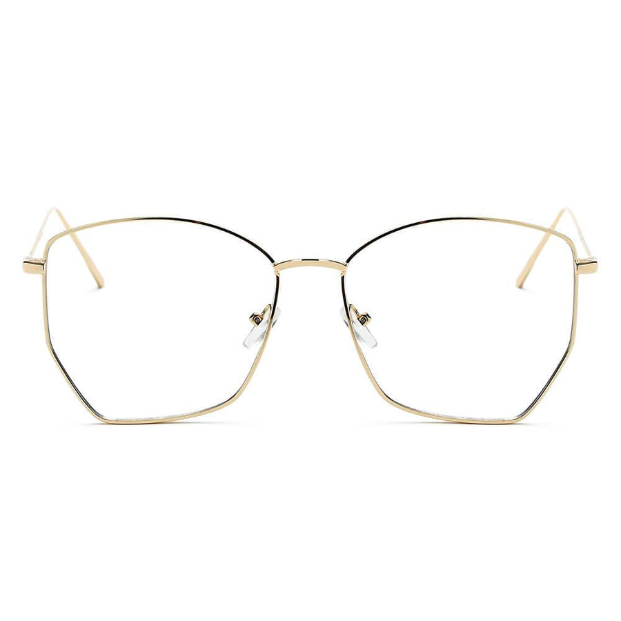 Cardiff - Women Oversize Geometric Metal Fashion Sunglasses