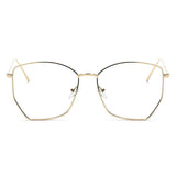 Cardiff - Women Oversize Geometric Metal Fashion Sunglasses
