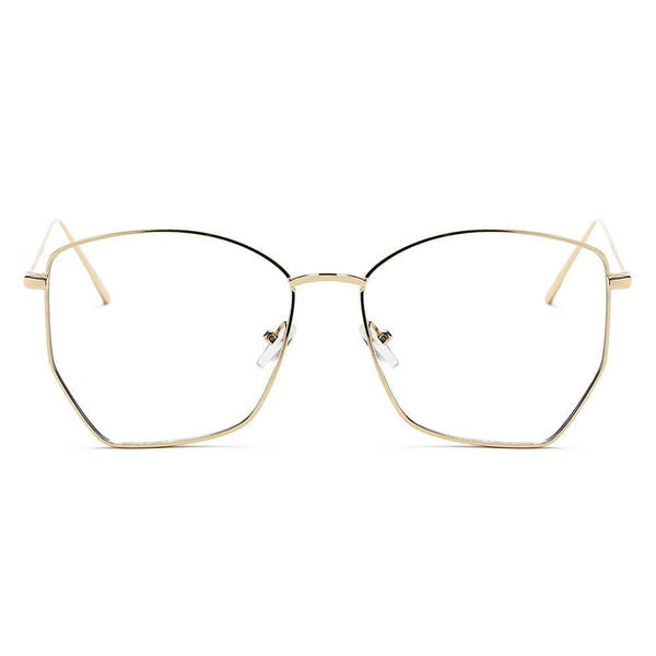 Cardiff - Women Oversize Geometric Metal Fashion Sunglasses