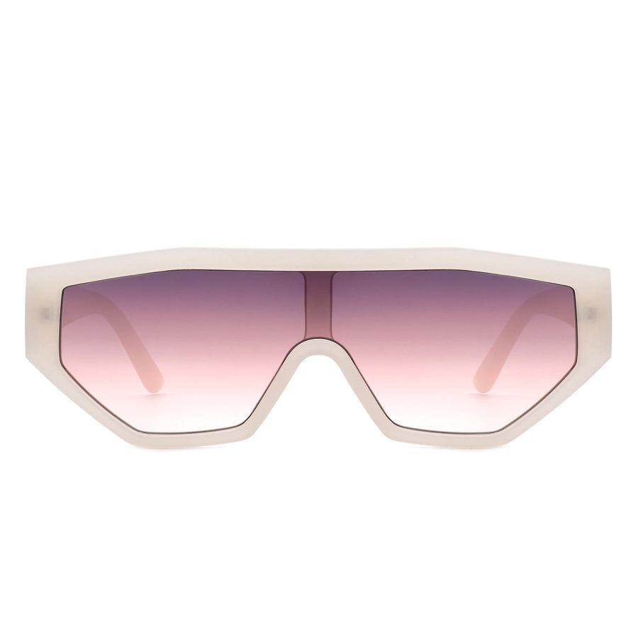 Firelily - Geometric Square Futuristic Sunglasses- 6 Colors
