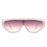 Firelily - Geometric Square Futuristic Sunglasses- 6 Colors