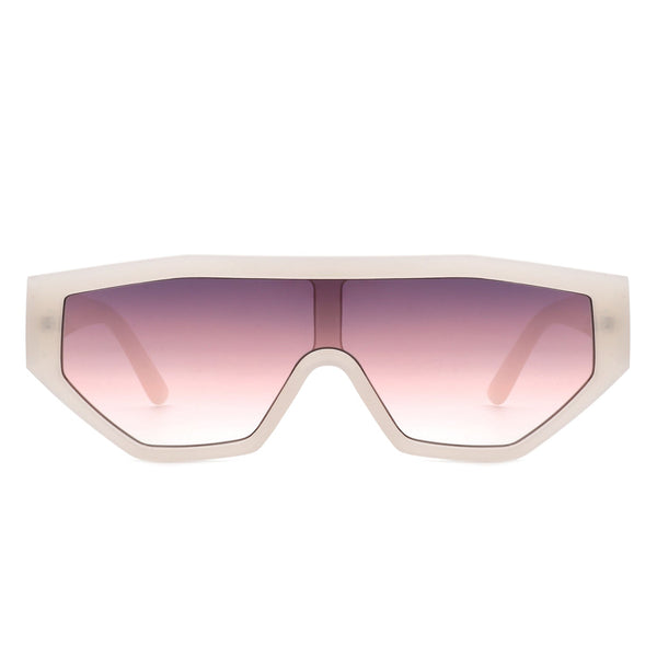 Firelily - Geometric Square Futuristic Fashion Sunglasses